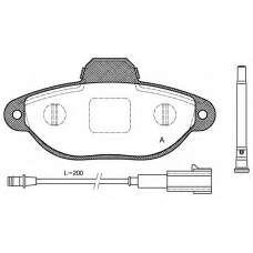 BPA0414.21 OPEN PARTS Комплект тормозных колодок, дисковый тормоз