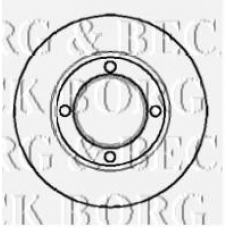 BBD4867 BORG & BECK Тормозной диск