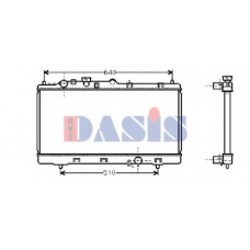 111230N AKS DASIS Радиатор, охлаждение двигателя