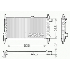 DRM20035 DENSO Радиатор, охлаждение двигателя