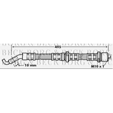 BBH7197 BORG & BECK Тормозной шланг