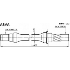 SHM-002 ASVA Приводной вал