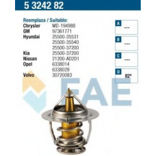 5324282 FAE Термостат, охлаждающая жидкость