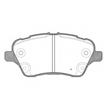 BPA1514.00 OPEN PARTS Комплект тормозных колодок, дисковый тормоз