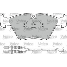 598281 VALEO Комплект тормозных колодок, дисковый тормоз