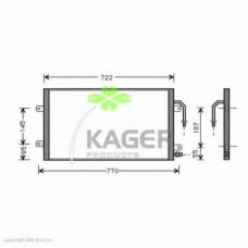 94-5914 KAGER Конденсатор, кондиционер