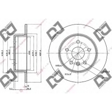 BD1024 DJ PARTS Тормозной диск