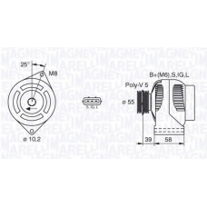 063377437010 MAGNETI MARELLI Генератор