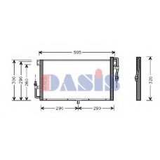 152005N AKS DASIS Конденсатор, кондиционер