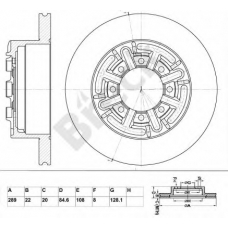 BR 047 SA100 BRECK Тормозной диск