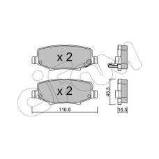 822-863-0 CIFAM Комплект тормозных колодок, дисковый тормоз