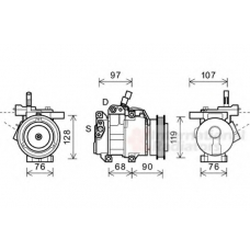 8300K161 VAN WEZEL Компрессор, кондиционер