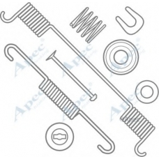 KIT878 APEC Комплектующие, тормозная колодка