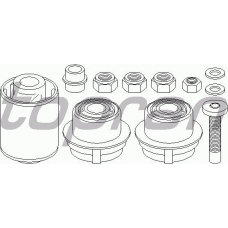 400 334 TOPRAN Ремкомплект, поперечный рычаг подвески