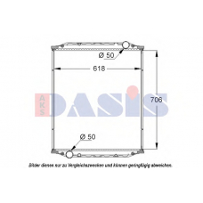 262110S AKS DASIS Радиатор, охлаждение двигателя
