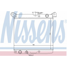 61860 NISSENS Радиатор, охлаждение двигателя