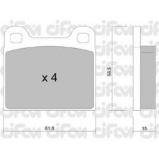 822-003-0 CIFAM Комплект тормозных колодок, дисковый тормоз
