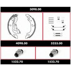 3098.00 ROADHOUSE Комплект тормозов, барабанный тормозной механизм