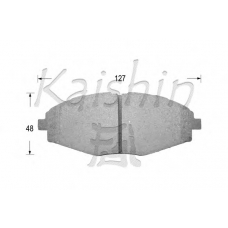 D11144 KAISHIN Комплект тормозных колодок, дисковый тормоз