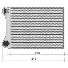 350218268000 MAGNETI MARELLI Теплообменник, отопление салона