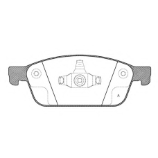 BPA1510.10 OPEN PARTS Комплект тормозных колодок, дисковый тормоз