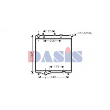 160114N AKS DASIS Радиатор, охлаждение двигателя