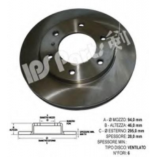 IBT-1580 IPS Parts Тормозной диск