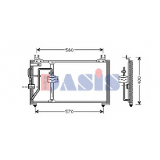 522048N AKS DASIS Конденсатор, кондиционер