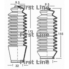 FSG3108 FIRST LINE Пыльник, рулевое управление