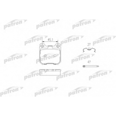 PBP525 PATRON Комплект тормозных колодок, дисковый тормоз
