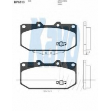 BP-6513 KAVO PARTS Комплект тормозных колодок, дисковый тормоз