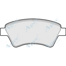 PAD1306 APEC Комплект тормозных колодок, дисковый тормоз