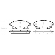 P15313.12 WOKING Комплект тормозных колодок, дисковый тормоз