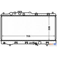 8MK 376 769-591 HELLA Радиатор, охлаждение двигателя