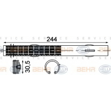 8FT 351 192-761 HELLA Осушитель, кондиционер