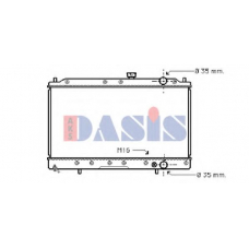 140057N AKS DASIS Радиатор, охлаждение двигателя