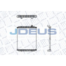 123M02B JDEUS Радиатор, охлаждение двигателя