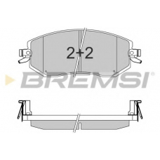 BP3570 BREMSI Комплект тормозных колодок, дисковый тормоз