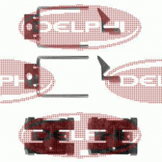 LX0010 DELPHI Комплектующие, колодки дискового тормоза