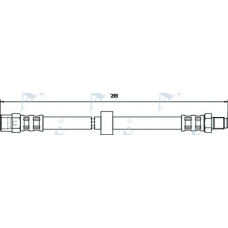 HOS3706 APEC Тормозной шланг