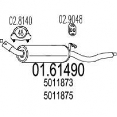 01.61490 MTS Глушитель выхлопных газов конечный