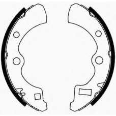 J GF-402AF JAPANPARTS Комплект тормозных колодок