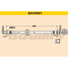 BAH0001 BARUM Тормозной шланг