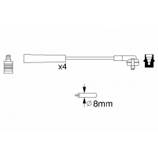 0 986 356 700 BOSCH Комплект проводов зажигания