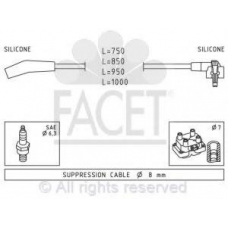 4.9639 FACET Комплект проводов зажигания
