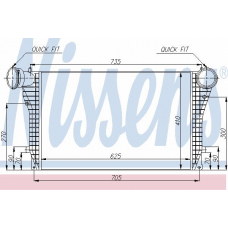 96633 NISSENS Интеркулер
