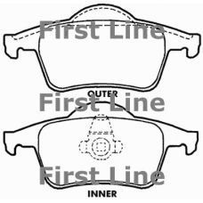 FBP3326 FIRST LINE Комплект тормозных колодок, дисковый тормоз