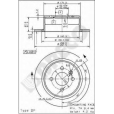 BS 7627 BRECO Тормозной диск