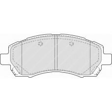 FSL1612 FERODO Комплект тормозных колодок, дисковый тормоз