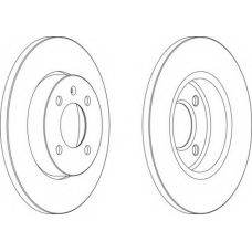 DDF205-1 FERODO Тормозной диск